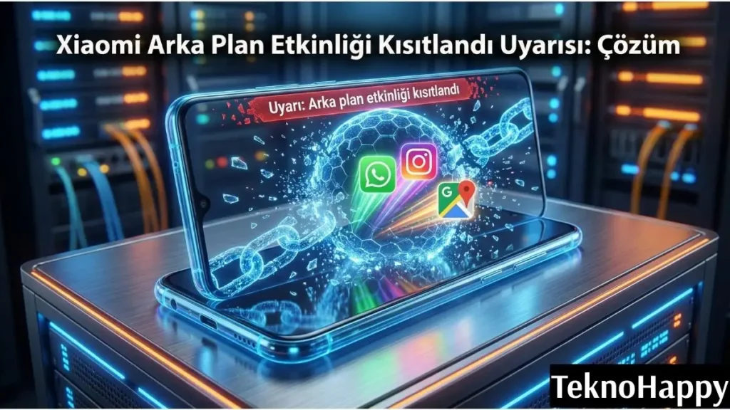 HyperOS sisteminde zincirleri kıran uygulamalar ve arka plan etkinliği kısıtlandı xiaomi uyarısı için kesin çözüm görseli