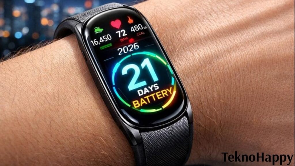 Xiaomi Mi Band 10 21 gün pil ömrü ve 2026 kadran tasarımı