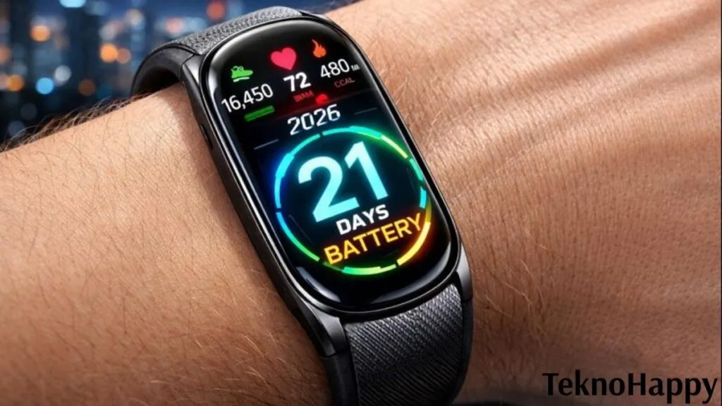 Xiaomi Mi Band 10 21 gün pil ömrü ve 2026 kadran tasarımı